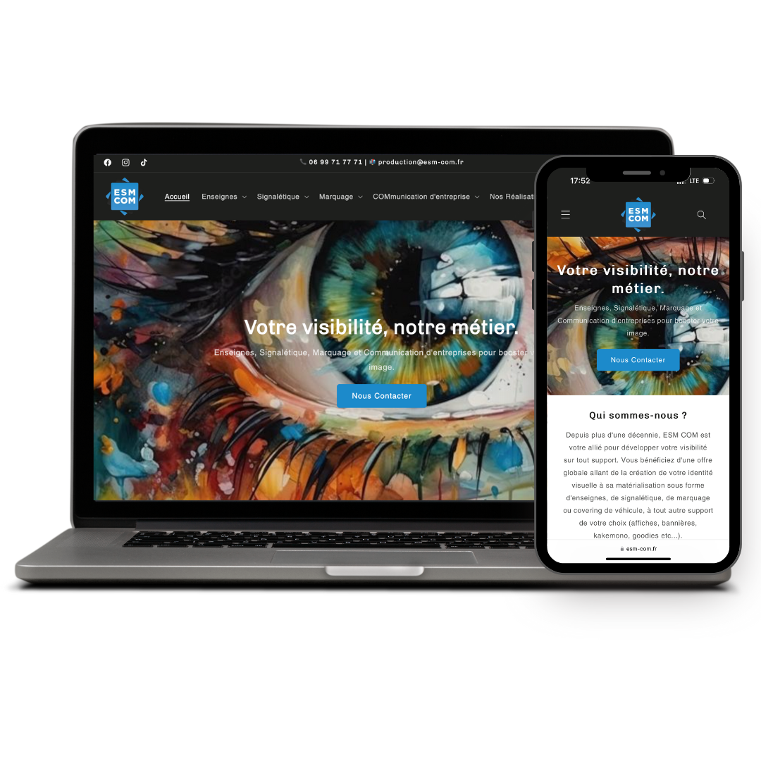 Création site internet entreprise signalétique et marquage publicitaire seine et marneArgonauts Agency