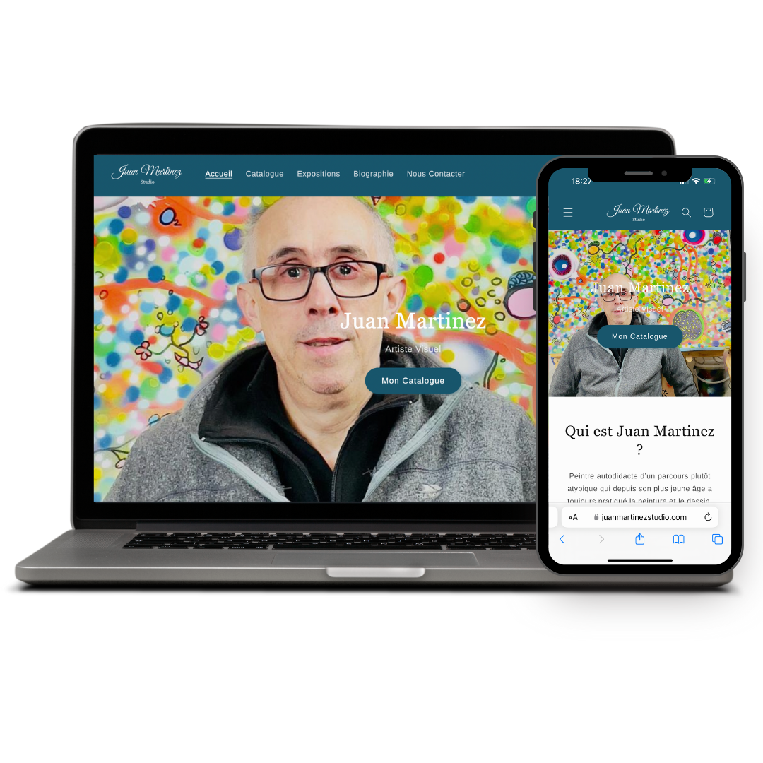 Refonte site web e-commerce et logo Juan Martinez