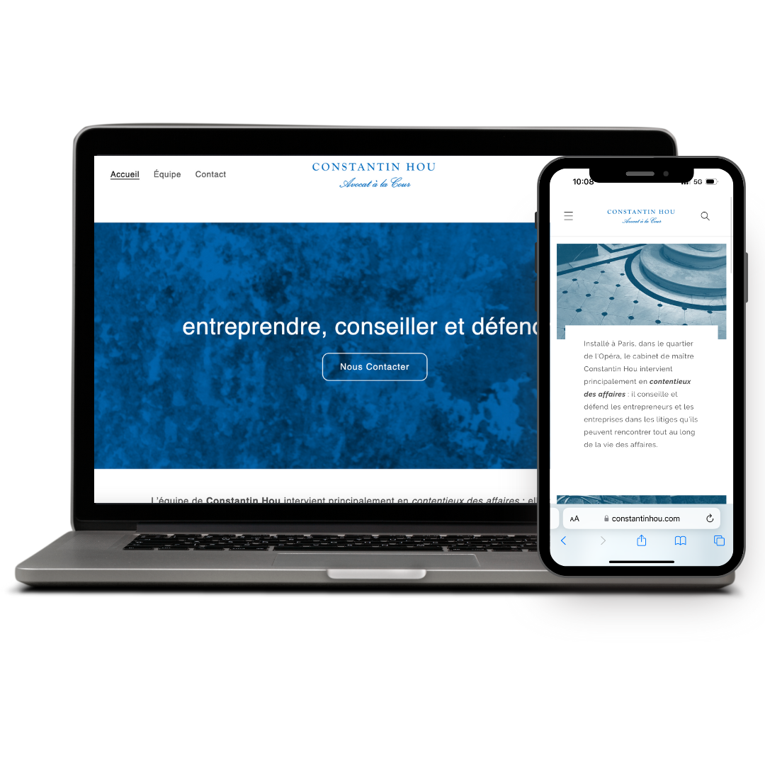 Création site internet Avocat Maitre Constantin Hou Argonauts Agency