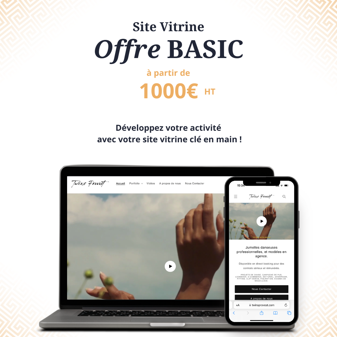 Création site vitrine offre basic