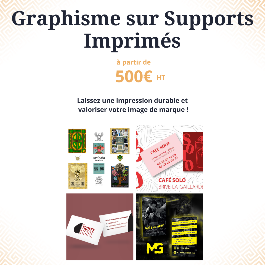 Graphisme sur supports imprimés prints